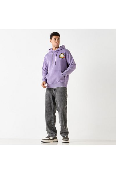 SP Characters Garfield And Friends Print Hoodie With Kangaroo Pocket