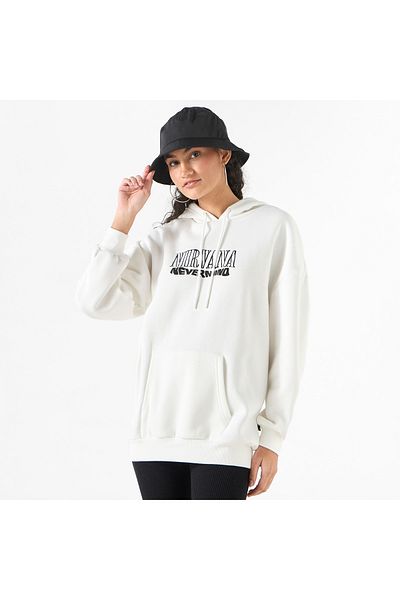 SP Characters Nirvana Graphic Print Hoodie With Kangaroo Pocket