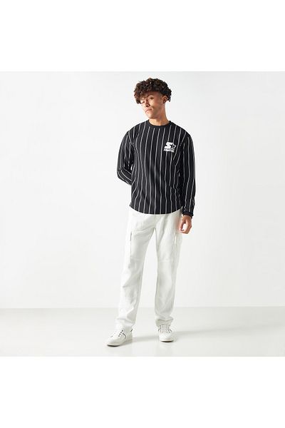 Starter Logo Print Sweatshirt with Long Sleeves