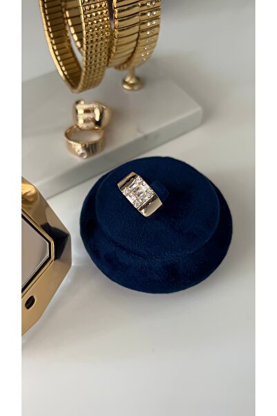 SU PERİSİ TAKI BİJUTERİ خاتم حجر الزركون الذهبي القابل للتعديل