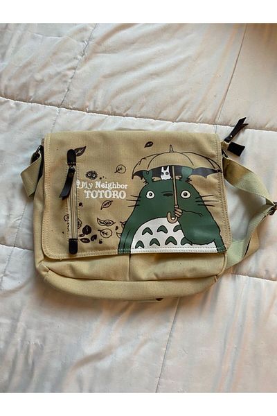 Aesthia Totoro Neighboor Seria Specială Canvas Model Messenger Bag - Mingalondon