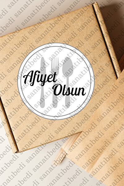 sanatıbedi 100 de bucăți autocolant de mulțumire cu tema Bon Appetit - Ambala...