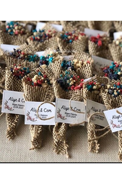 Tasarımcı Civciv HEDİYELİK NİŞAN MAGNETİ, ÇİÇEK BUKETİ MAGNET, 20 ADET MAGNET