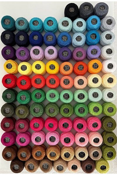 ALMİŞ Alış Perle Etamin-Cross Stitch 90's Thread Set (10 Gr-No:8)