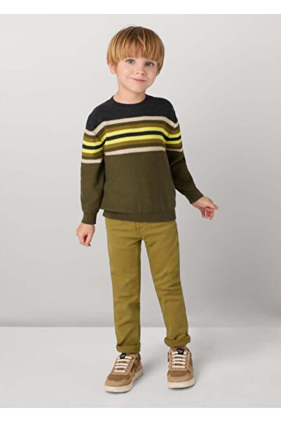 MAYORAL Pantaloni pesto de culoare verde pentru băiat de 04-09 ani