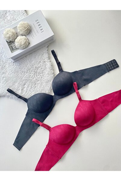 MAVEA حمالة صدر مدعومة يدويًا منقوشة بالليزر مكونة من قطعتين