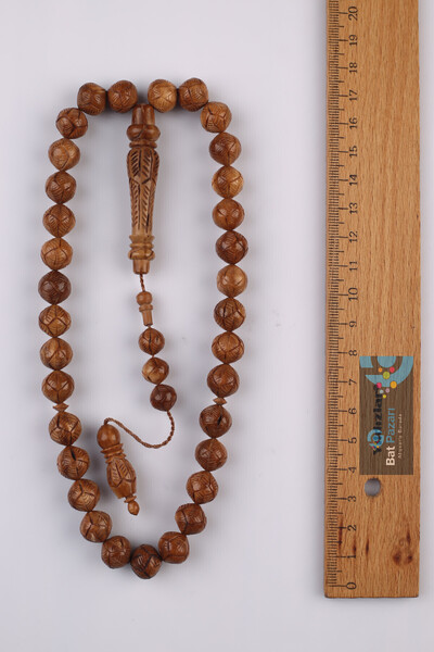 Black Sea Port All 10 mm Natural Prayer Beads Are Fully Engraved with Nakkaş Designs.