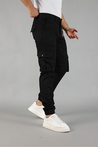 OwenLife Lycra Elastic Waist Cargo Pants