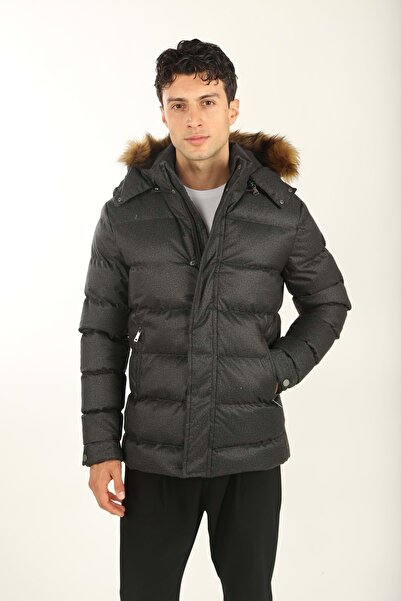 Brango Erkek Giyim Şişme Mont 80179 ANTRASİT