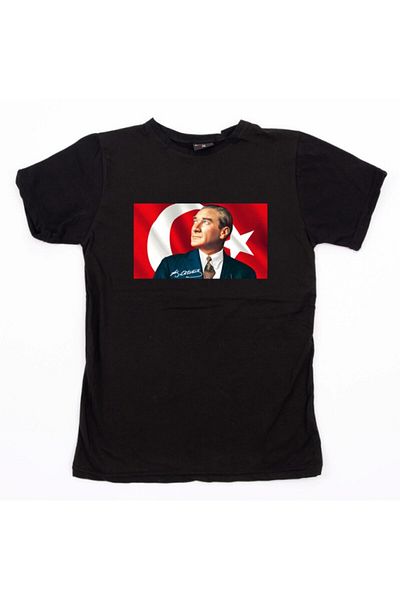 mAddog Atatürk / Flag / Back Signed / 100th Anniversary Special / Large Size T-shirt / Unisex / Relax Fit
