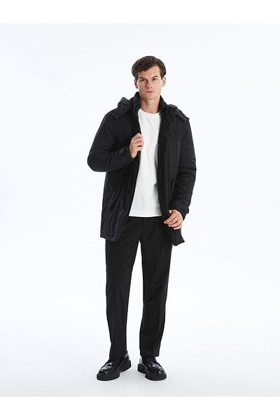 LC Waikiki Ανδρικό παλτό με κουκούλα SOUTHBLUE Standard Fit