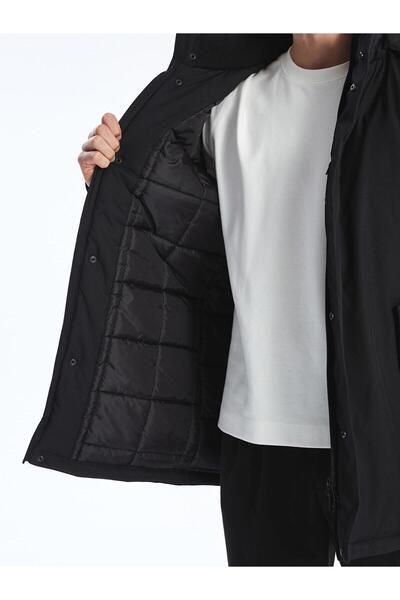 LC Waikiki Стандартно мъжко палто с качулка SOUTHBLUE