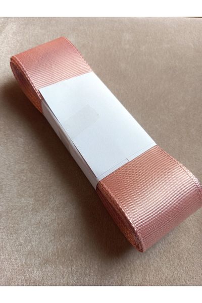 yörük tuhafiye 10 Meters Grosgrain Ribbon - Powder Pink, 4 cm One Ball