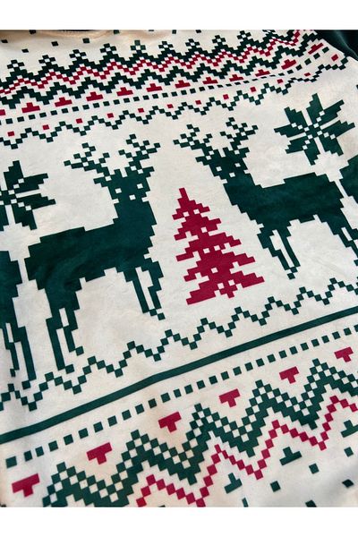 Store Deer Printed Velvet Set