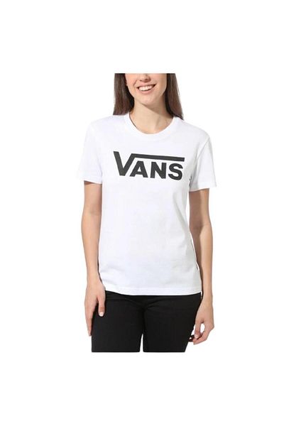 Vans FLYING V CREW TEE Λευκό γυναικείο μπλουζάκι 100445047