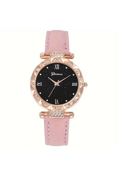 GlobalTrends Pink Butterfly Themed Jewelry and Clock Set