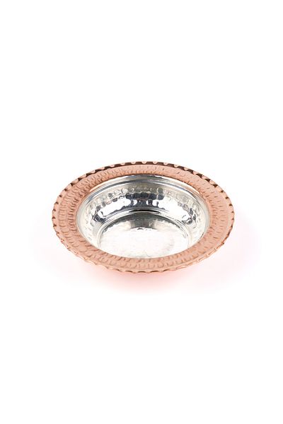 Zinnun Copper Plate Breakfast Snack Bowl Set 4 Pcs 11.5 cm
