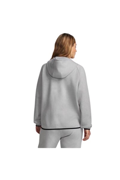 Under Armour Unstoppable Fleece Fz 1379842-011 Women's Gray Sweatshirt