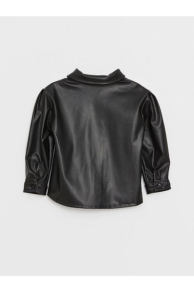LC Waikiki Lcw кожено яке с дълъг ръкав за момиченце