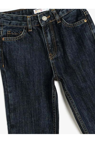 Koton Jungen-Jeans mit geradem Bein – 5WKB40018TD DARK INDIGO