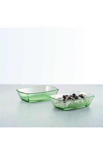 Paşabahçe Breakfast Appetizer Plate - 14X10 Cm, 2 Pieces