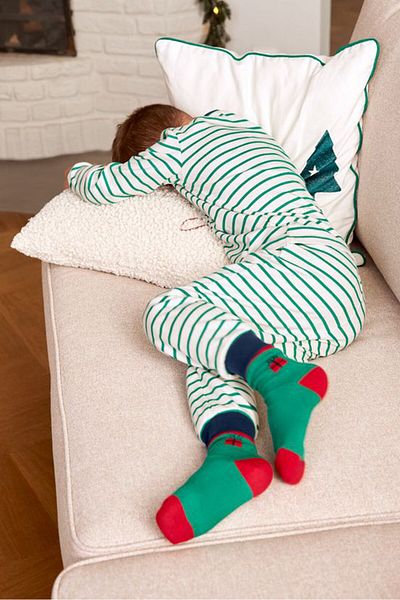 Tchibo Kids Boy 5 Pairs Printed Socks, Green Combo