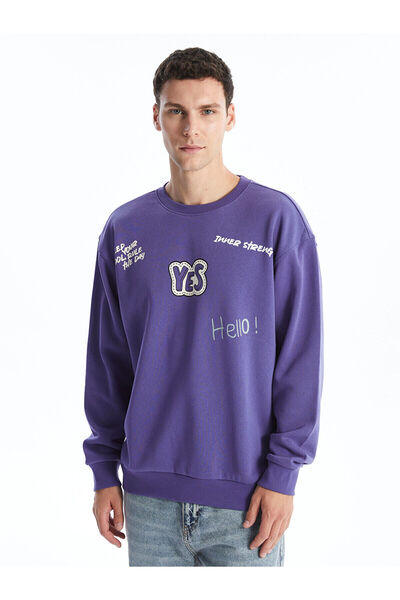 LC Waikiki Ανδρικό φούτερ με μακρυμάνικη λαιμόκοψη