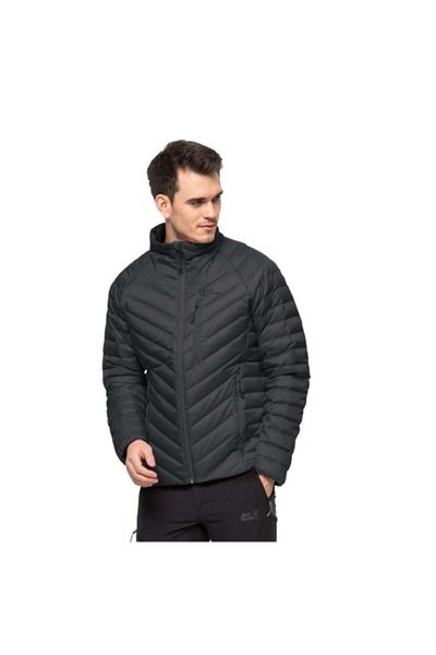 Jack Wolfskin Passamanı down Jkt 1207151-6350 Men's Black Coat&Jacket