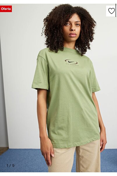 Nike Kadın - Футболка з коротким рукавом і принтом Swoosh