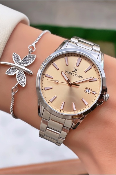 Daniel Klein Brand Silver Color Women's Wristwatch - Bracelet