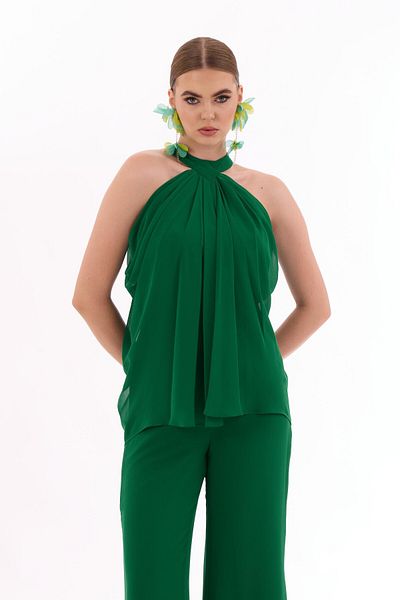 Carmen Kombinéza Halterneck Emerald Chiffon