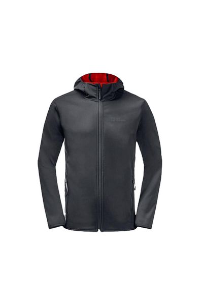 Jack Wolfskin Bornberg هودي 1307471-6350 معطف وسترة سوداء للرجال