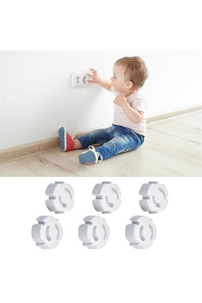 GÜLLÜ E STORE Buffer® 6 PCS Baby and Child Socket Protection Cover - Safety and Preservation