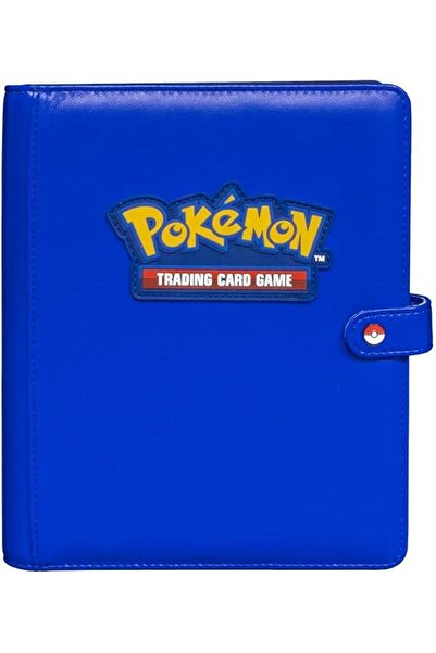 Ultra Pro حافظة بوكيمون زرقاء فاخرة ذات 4 جيوب بسعة 160 بطاقة