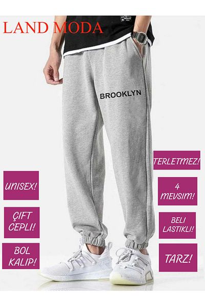 LAND MODA Ψηλό πόδι Jogger Sweatpants - Gir Elastic