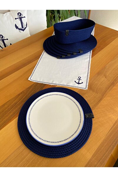 Nev Design طقم مكون من 6 قطع من الدرج وسلة الخبز، خدمة أمريكية، مقاومة للبقع