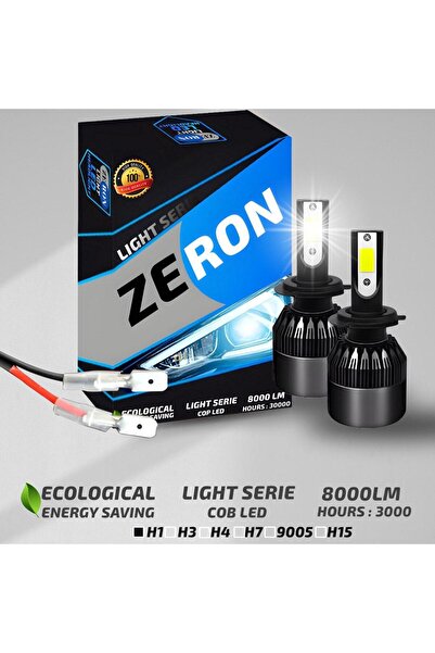 ZERON Xenon H1 Led Araba Far Ampül Xenon Led Uzun Kısa  Şimşek Etkili Lıght Seri