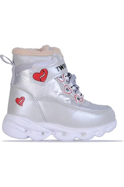 TRENDYSHOSE Tw- 009065   Baby Girl Thermal Furry Lighted Guaranteed Boots