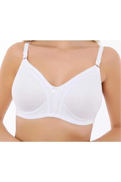 NARIYA Women's D Cup Large Size Lace Detailed Daily Comfortable Firming Bra Underwear
