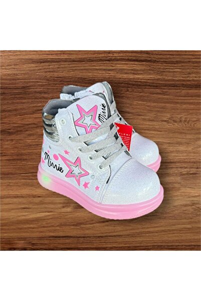 TRENDYSHOSE TW-1009210 Kız çocuk su geçirmez hafif ortapedik ışıklı taban bot postal