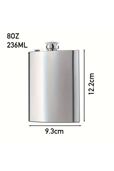 UrbanCove Co Premium, Stainless Steel Flask 8oz (246ml) Portable, Durable (1 Piece)