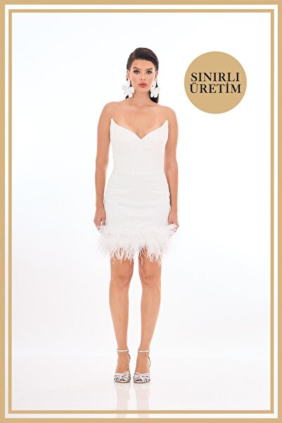 Carmen Limited Edition | OLIVIA Beyaz Mini Elbise