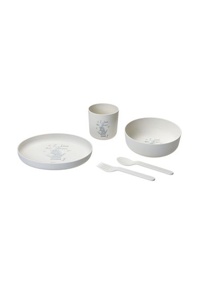 Parfait 5-Piece Zebra Printed Kids Dining Set