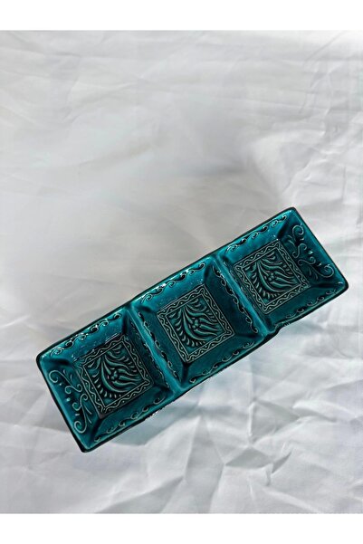 Porcelland 3'lü Yeşil Çerezlik