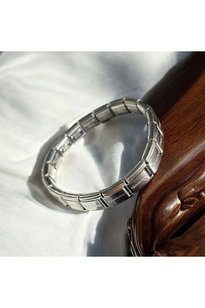 gadia Italian Charm Stainless Steel Bracelet - Silver Nomination