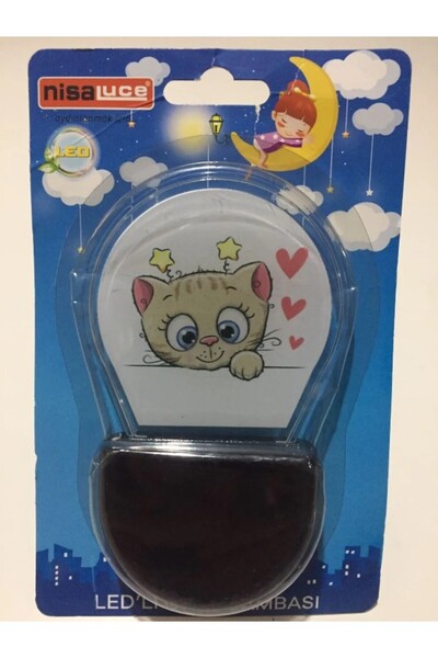 NisaLuce Kedicik Ledli Gece Lambası