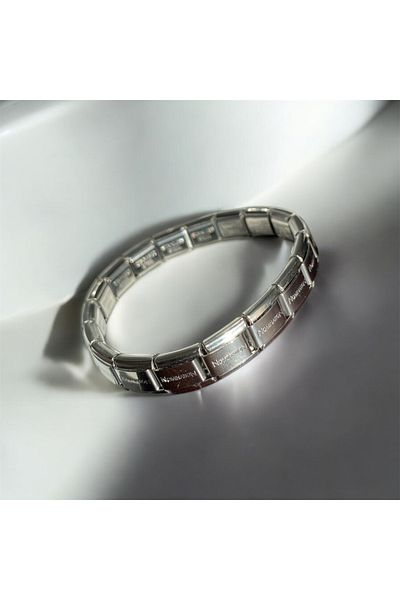 gadia Italian Charm Stainless Steel Bracelet - Silver Nomination