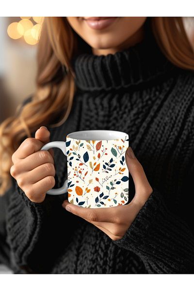 Evion 3D Design Ceramic Mug in Flower Models - Gift Mug