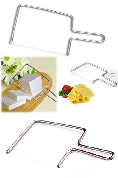TechnoStation Pratik Peynir Kesme Aparatı Kaşar Peyniri Beyaz Peynir Kesme Aleti Teli Portatif Kesim Aleti