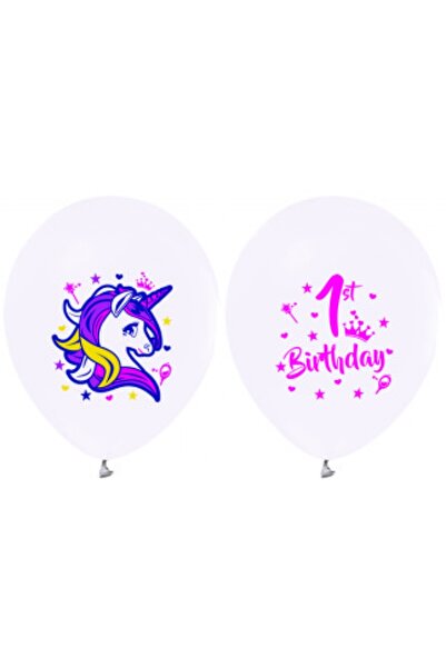 Hayaller Dükkanı 4+1 Unicorno balon sa štampanim licencom 12" beli PK:10-